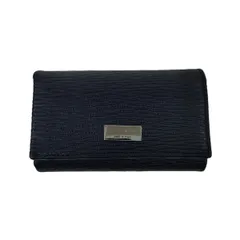 Salvatore Ferragamo サルヴァトーレフェラガモ 6連 キーケース IY-667075 レディース レザー ネイビー 中古