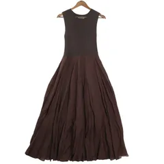 snidel スナイデル 春夏 ストレッチ★ 異素材切替 マキシ ワンピース ニットコンビ ドレス Sz.1 レディース