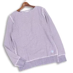 ORCIVAL オーシバル 通年★ ボーダー 長袖 カットソー Tシャツ バスクシャツ Sz.4 レディース 紺 ネイビー