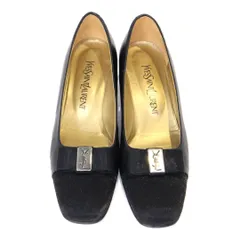 【Yves Saint Laurent/イヴ・サンローラン】　パンプス　23.5cm　ブラック　黒　レディース