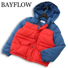 BAYFLOW ベイフロー 秋冬 フード着脱可★ バイカラー フーディー ダウン ジャケット Sz.2　メンズのサムネイル