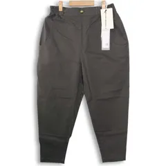 【新品 未使用】 n'Or LABEL ノアールレーベル 通年 ストレッチ★ テーパード サルエル イージー パンツ Sz.2 レディース 灰