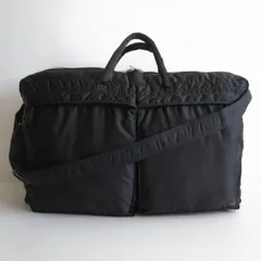 【美品/大容量】PORTER 【タンカー 2WAY ボストン バッグ】ポーター ショルダー ナイロン ブラック TANKER BAG 26010120