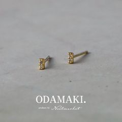 AHKAH アーカー 片耳ピアス スノーペレッツ 18Kゴールドダイヤ 新品