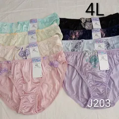 (J203)【4L8枚】レディースショーツ まとめ売り 3XL パンツ 下着