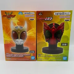 未開封　仮面ライダー　２点セット　BIGサイズソフビ　マスクディスプレイ　クウガ　オーズ　プライズ　フィギュア　バンダイ　バンダイナムコ　バンプレスト　（ME29-3282）