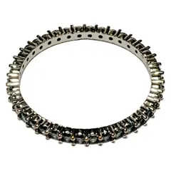 SWAROVSKI(スワロフスキー) リング - シルバー×ライトブルー