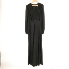 美品 DIANE von FURSTENBERG ダイアンフォンファステンバーグ ワンピース 2 ポリエステル 長袖 ロング丈 ドレス レディース AN2588A2 