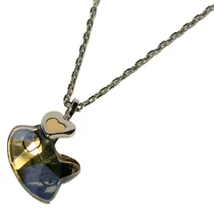 SWAROVSKI(スワロフスキー) ネックレス - シルバー×ゴールド×黒 ネコ/ハート