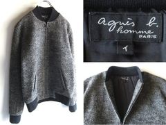 agnes b homme アニエスベーオム ジャケット 黒 1395 - メルカリ