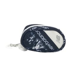 NEW BALANCE GOLF ニューバランス 2024年モデル ボールポーチ ボストンテリア 総柄 ネイビー系  [240101592718] ゴルフウェア ストスト