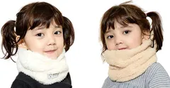 Electric Circus ネックウォーマー もこもこ 2個セット 防寒 マフラー 女の子 男の子 ティペット スヌード スキー 通園 通学 おしゃれ かわいい かっこいい レディース 人気 プレゼント 子供 キッズ 女児 襟巻き えり (A)