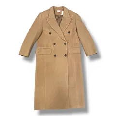 参考上代46,200円 MAISON SPECIAL Super100 Double Tailored Coat ダブルテイラードコート チェスターコート ロングコート メゾンスペシャル 21232165801 ベージュ F 853A2のサムネイル
