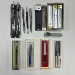 T3031 レトロ 文房具セット トンボ鉛筆 MONO100 シャープペンシル シャーペン シャー芯 KANOE カノエ 4色シャープペンシル MAX10 ホッチキス グレートマン PILOT PENTEL まとめ売り