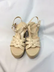 ★23.5cm ベージュ 厚底サンダル ハイヒール ウェッジソール トレンド サンダル レディース 脚長 厚底 コンフォートサンダル レディース 靴 シューズ ストラップサンダル ボヘミアンリラックス 普段履き お嬢様 タウン用サンダル 美脚 di066d4