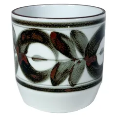 新品 波佐見焼の植木鉢 植器 廻り花 茶 85mm