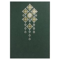 【御朱印帳】星月夜 千歳緑　御納経印　御城印　旅行　ガイド