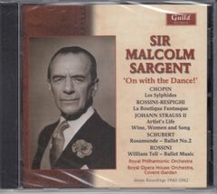 [CD/Guild]J.シュトラウスII:ワルツ「芸術家の生涯」Op.316&ロッシーニ&レスピーギ[サージェント編]:バレエ音楽「風変わりな店」から演奏会用組曲他/マルコム・サージェント&ロイヤル・フィルハーモニー管弦楽団 1960-1962