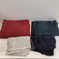 C級品　和服系4点おまとめ【浴衣・羽織・広幅兵児帯・ストール】