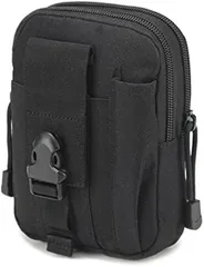E-NET-STORE ウエストポーチ タクティカルポーチ 多機能ポーチ サバゲー ミリタリー 釣り アウトドア フィッシング 登山 (ブラック)
