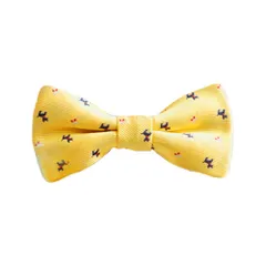 新品 CLARAH ドッグ アクセサリー 蝶ネクタイ ドッグ リボン 首輪 水玉 ポス da190619252-am FREE YELLOW