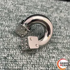 ◎【中古】 ステンレス 00g サーキュラーバーベル ボディピアス ピアス 重量約35g 10mm サイコロ