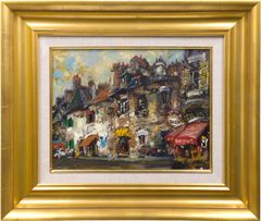 山本彪一 「パリ郊外」 油絵・油彩画 絵画 - メルカリ