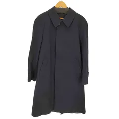 アクアスキュータム AQUASCUTUM 英国製 比翼ステンカラーコート メンズ 表記無 