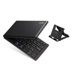 【在庫セール】Ewin キーボード Bluetooth 日本語配列 折りたたみ式 ワイヤレス ブルートゥース キーボード 薄型 無線 type-c充電式 iOS/Android/Windows/Macに対応 パソコン用 スタンド付 ノートPC/iPad/iPh