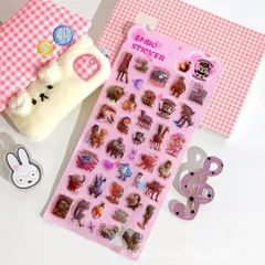 ★イタリアンブレインロット 3Dシール ステッカー 2枚セット ★かわいい 手帳用 DIY用 ギフト封印 プレゼントにもおすすめ！ クリスマスや 誕生日 ★DIY手作★手帳用 貼り付け★粘着シール★3Dシール