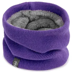 [EAXGO] ネックウォーマー メンズ レディース 冬用 防寒 防風 保温 ボア 暖かい 裏起毛 あったか 多機能 無地 通勤 通学 スポーツ アウトドア バイク 登山 自転車 スキー スノボ スヌード キャンプ 防寒具 男女兼用 (パープル) 0