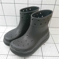 ■ Θ クロックス crocs クラシック ブーツ ブラック系 メンズ E  【1512010001100】