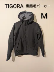 ⭐️極美品⭐️ TIGORA 裏起毛パーカー M メンズ ブラック 冬物 冬用