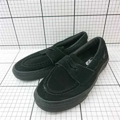 ◇ ⊇ バンズ VANS V196CF ローファー スエード ブラック系 22.5cm レディース E  【1512010002763】
