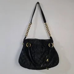 MARCJACOBS ブラック キルティング ショルダーバッグ