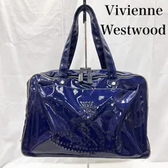 ヴィヴィアンウエストウッドマン エナメルバッグ ボストンバッグ パンチング オーブ ブルー メンズ - ISItems【USED】【古着】【中古】50150295