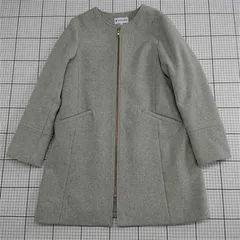 ◇ ⊇ グローバルワーク GLOBAL WORK ノーカラーコート グレー系 M レディース E  【1512010010317】