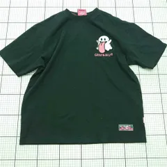 ◇ ⊂ グラフアンドウー GRAF&WU ゴーストプリントTシャツ ブラック系 メンズ XL E  【1512010010973】