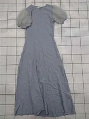 ◇ ⊂ ワンピース エイミーイストワール eimy istoire パフスリーブワンピース F ブルー系 レディース E  【1512010012298】