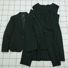 ◇ Θ リュリュ Ryuyu ブラック系フォーマル3点セット ジャケット ワンピース パンツ レディース E  【1512010012267】