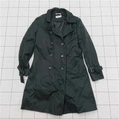 ◇ ⊇ レミュー LES MUES Femme G122L701-O トレンチコート ブラック系 レディース L E  【1512010012250】