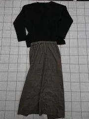 ◇ Θ ワンピース ジャーナルスタンダード JOURNAL STANDARD チェック柄ワンピース ブラック系 レディース M E  【1512010012434】