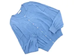 earth music&ecology アースミュージック＆エコロジー カーディガン sizeL/青 ◇■ レディース