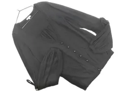 TO BE CHIC トゥービーシック カシミヤ混 Vネック カーディガン sizeII/黒 ◇■ レディース