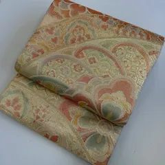 袋帯 佐賀錦 華紋 金彩の美しい加工 正絹 MA-3011