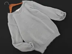 Rope Picnic ロペピクニック ラメ Vネック ニット セーター size38/水色 ◇■ レディース