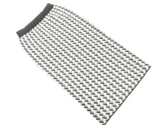 COUP DE CHANCE クードシャンス 総柄 ニット タイト スカート size34/白ｘ黒xグレー ◇■ レディース