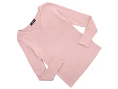 green label relaxing グリーンレーベルリラクシング ユナイテッドアローズ ウール混 Vネック ニット セーター ピンク ◇■ レディース