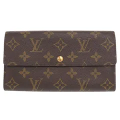 ベタなし 美品 ルイ ヴィトン ポルトフォイユ サラ モノグラム M61734 ブラウン 長財布 LV 1461 LOUIS VUITTON