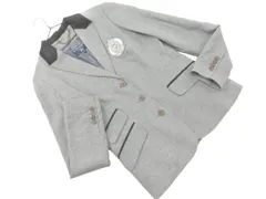 SCAPA スキャパ エンブレム テーラード ジャケット size38/グレー ◇■ レディース